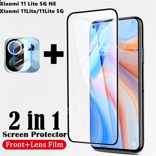Kính cường lực bảo vệ camera + kính cường lực bảo vệ màn hình cho Xiaomi Mi 11 Lite 5G NE 11Lite 4G 5G 11 Lite 5G NE