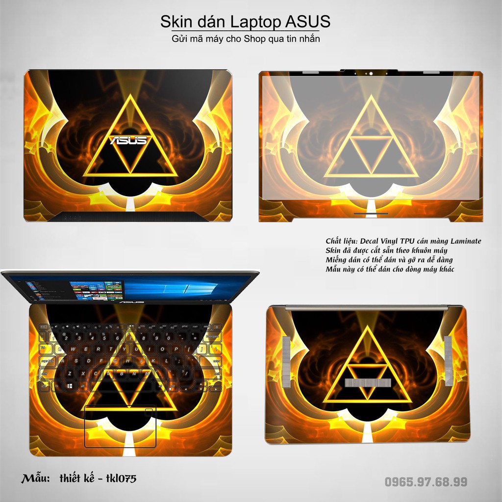 Skin dán Laptop Asus in hình thiết kế _nhiều mẫu 7 (inbox mã máy cho Shop)