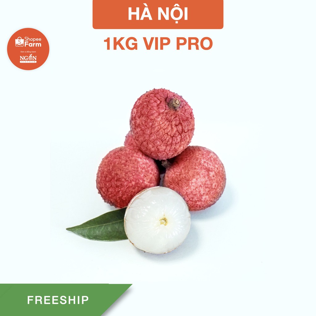 [HN] 1kg VIP PRO Vải thiều Lục Ngạn tiến vua thượng hạng ngọt sắc thơm mọng