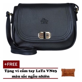 [Freeship 99k Toàn Quốc]Túi da thương hiệu Lata HN27. Tặng ví cầm tay
