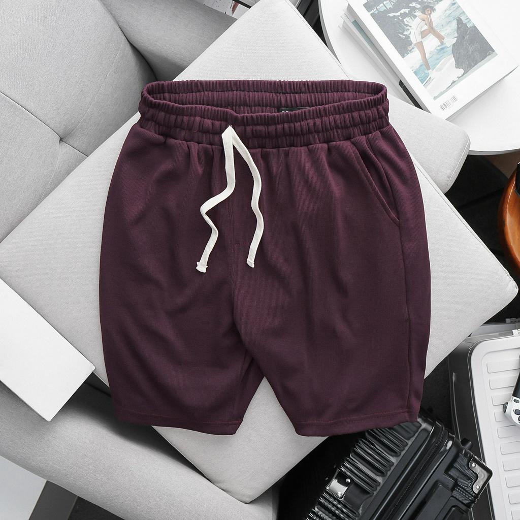 BIGSIZE - Quần short thun sọc gân BB BOIZ nam bigsize 85kg - 130kg - trơn