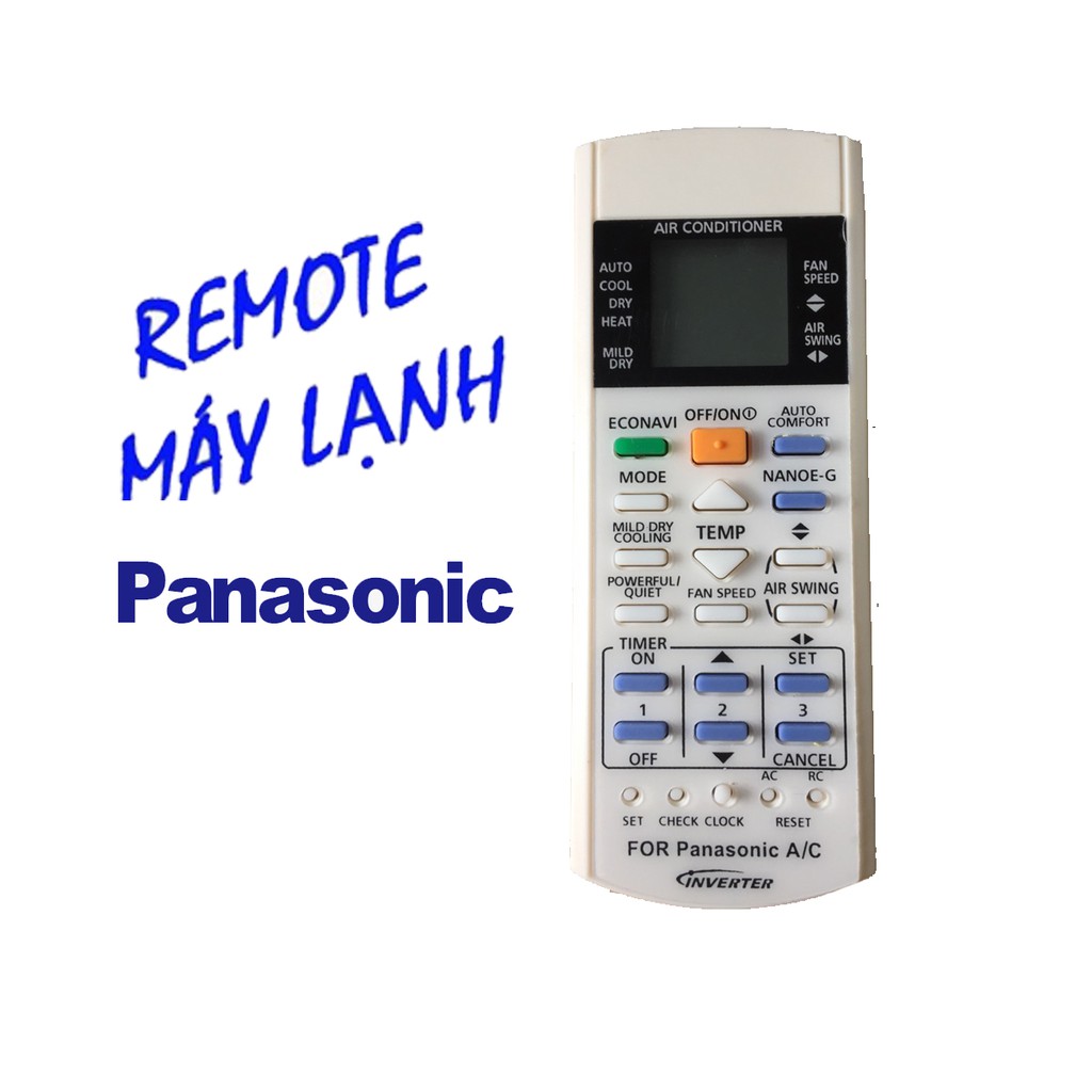 Remote điều khiển cho điều hòa Panasonic Inverter 1 và 2 chiều