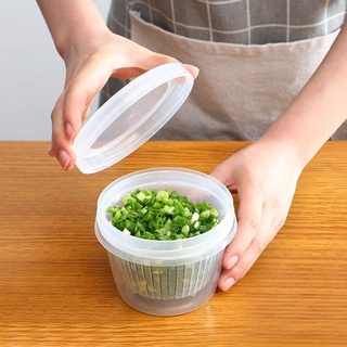Hộp nhựa đựng thực phẩm 2 lớp 500ml tròn ,  600ml chữ nhật Nakaya