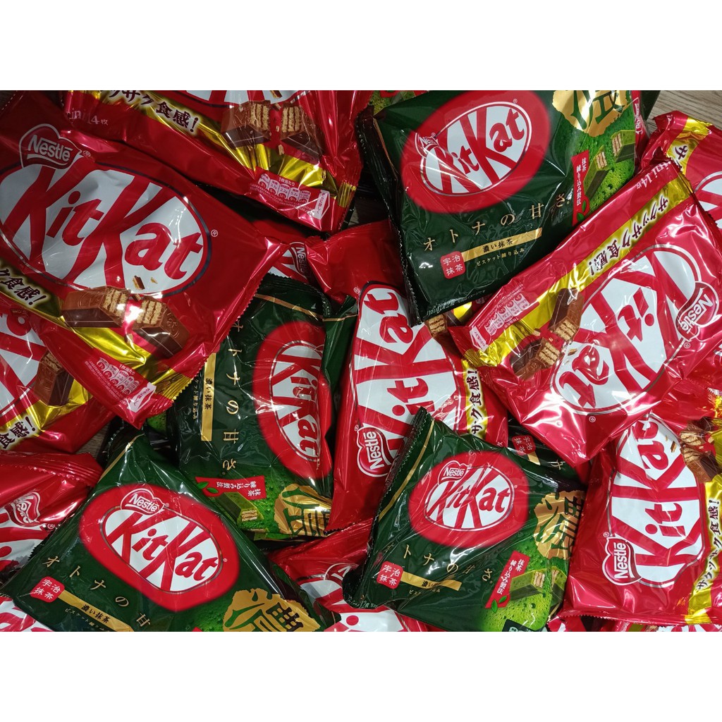 Kẹo KitKat đủ vị trà xanh, mâm xôi, chocolate hàng CHUẨN NỘI ĐỊA NHẬT BẢN