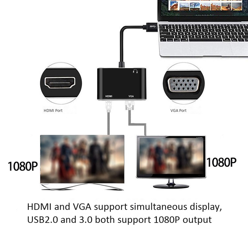 Hệ Thống Hỗ Trợ Usb 2.0 Và 3.0 1080pdmi Hỗ Trợ Xp, Win7, Win8, Win10, Macos | BigBuy360 - bigbuy360.vn