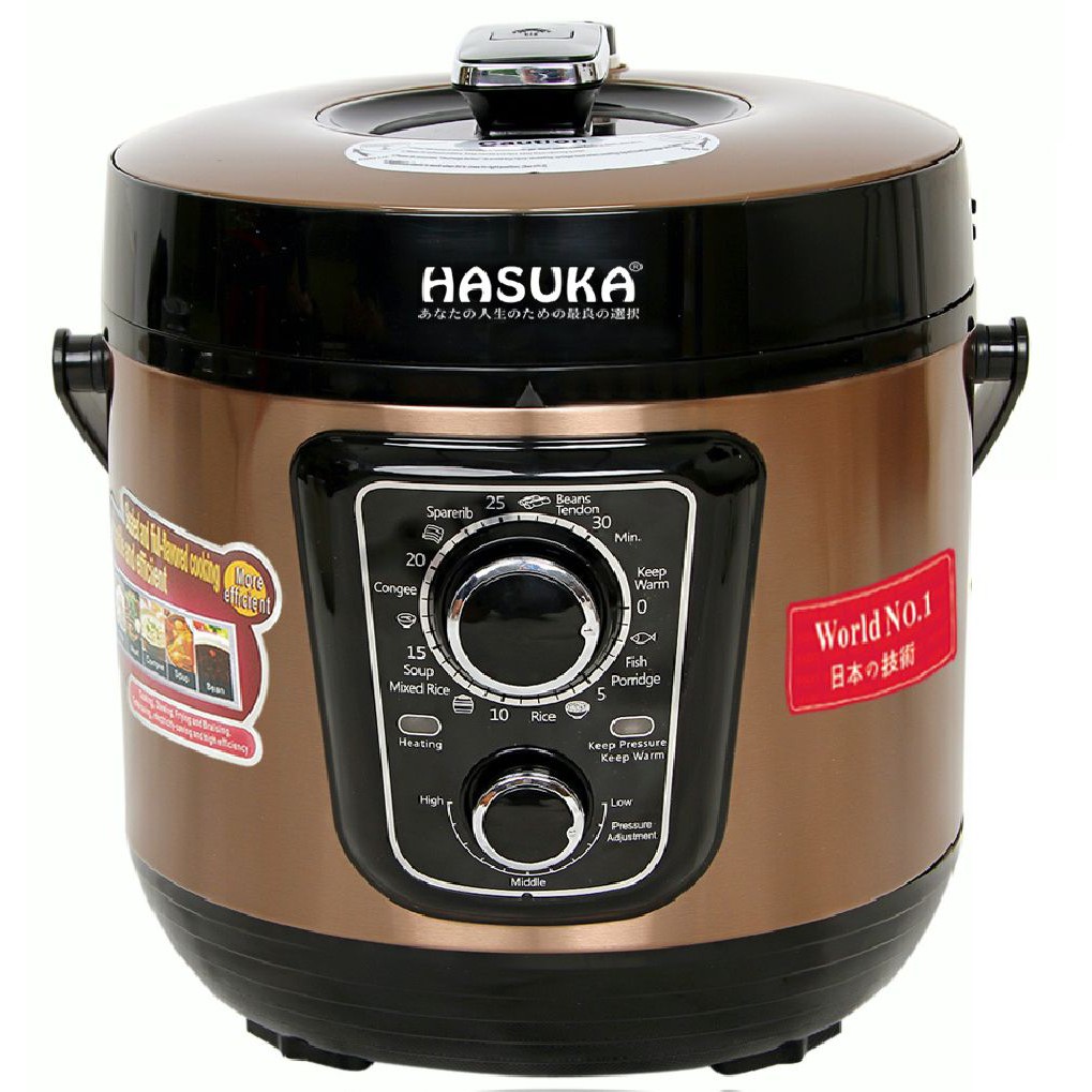 Nồi áp suất điện đa năng HASUKA 6L HSK-988 6Lít ( Tặng lòng nồi INOX đi kèm ) | Shopee Việt Nam