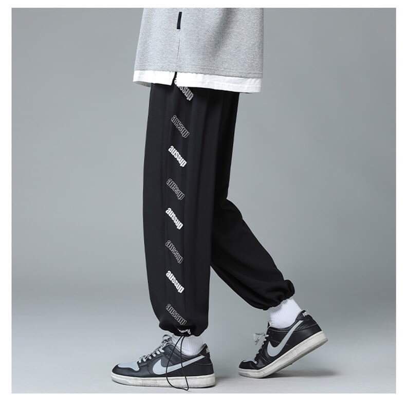 Quần ống rộng ⚡ 𝐆𝐢́𝐚 𝐇𝐮̉𝐲 𝐃𝐢𝐞̣̂𝐭 ⚡ Quần nam nữ jogger unisex có dây rút ở gấu chất Umi thể thao, chất lì không xù.