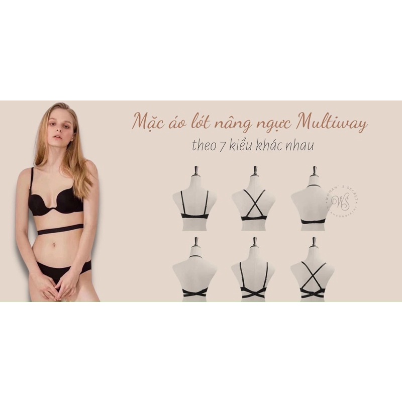 AL403 Áo lót nữ, có gọng nâng ngực khoét sâu mặc trễ ngực hở vai, hở lưng gợi cảm