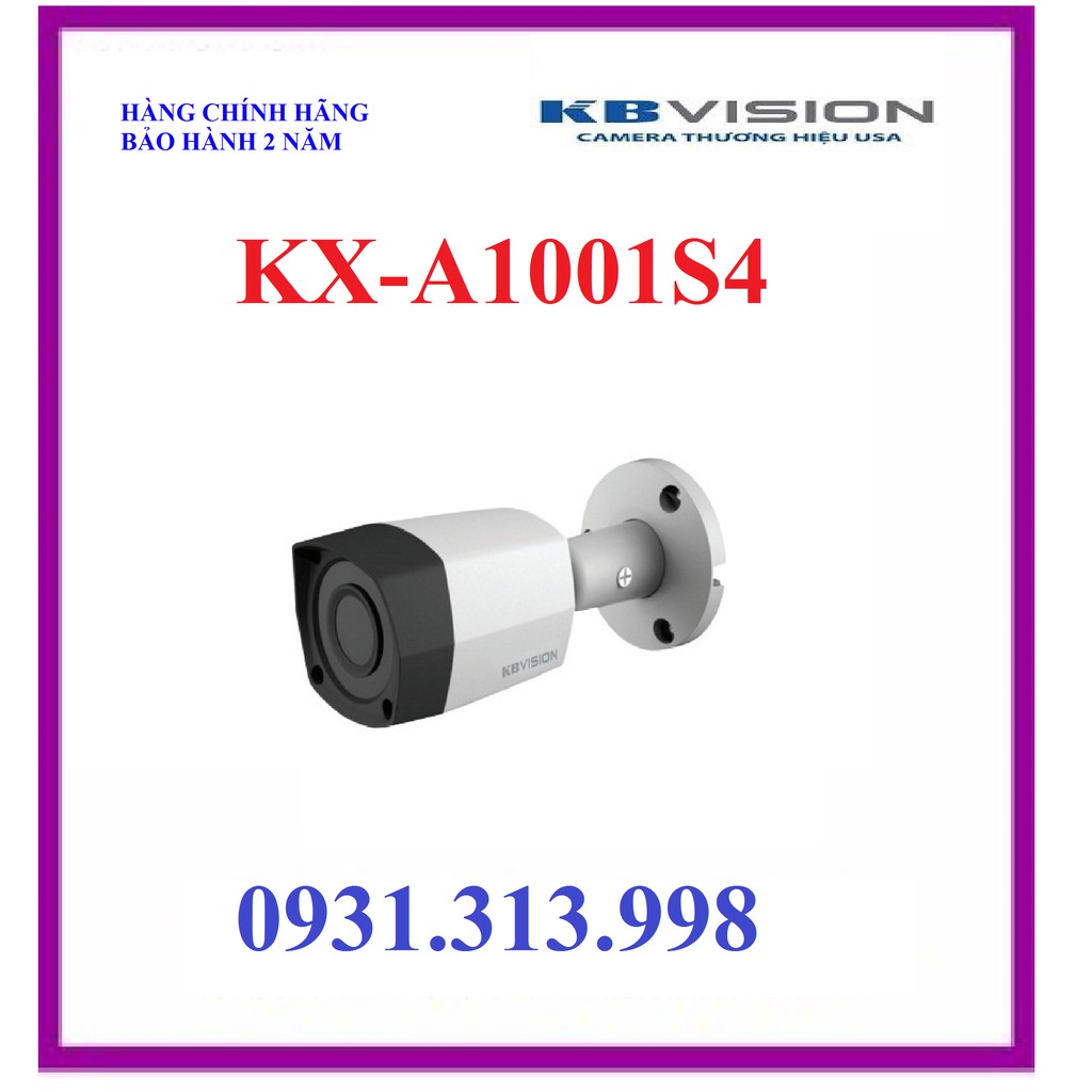 Camera KBVISION KX-A1001S4 1.0MP (CVI, TVI, AHD, Analog).