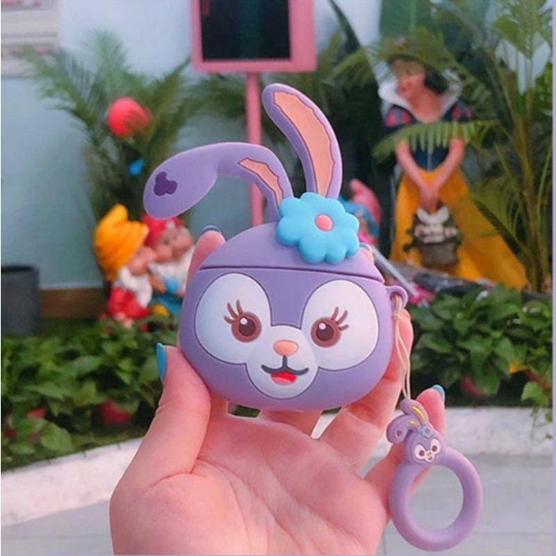 Ốp Hộp Đựng Tai Nghe Nhét Tai Hình Thỏ Dễ Thương Cho Airpods 1 2 Pro
