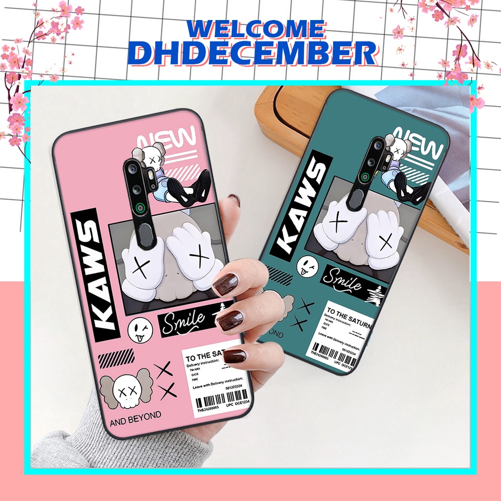 Ốp lưng Oppo A5 2020 / A9 2020 in hình gấu K@ws, gấu nâu, dor@emon RẺ- ĐẸP- BỀN