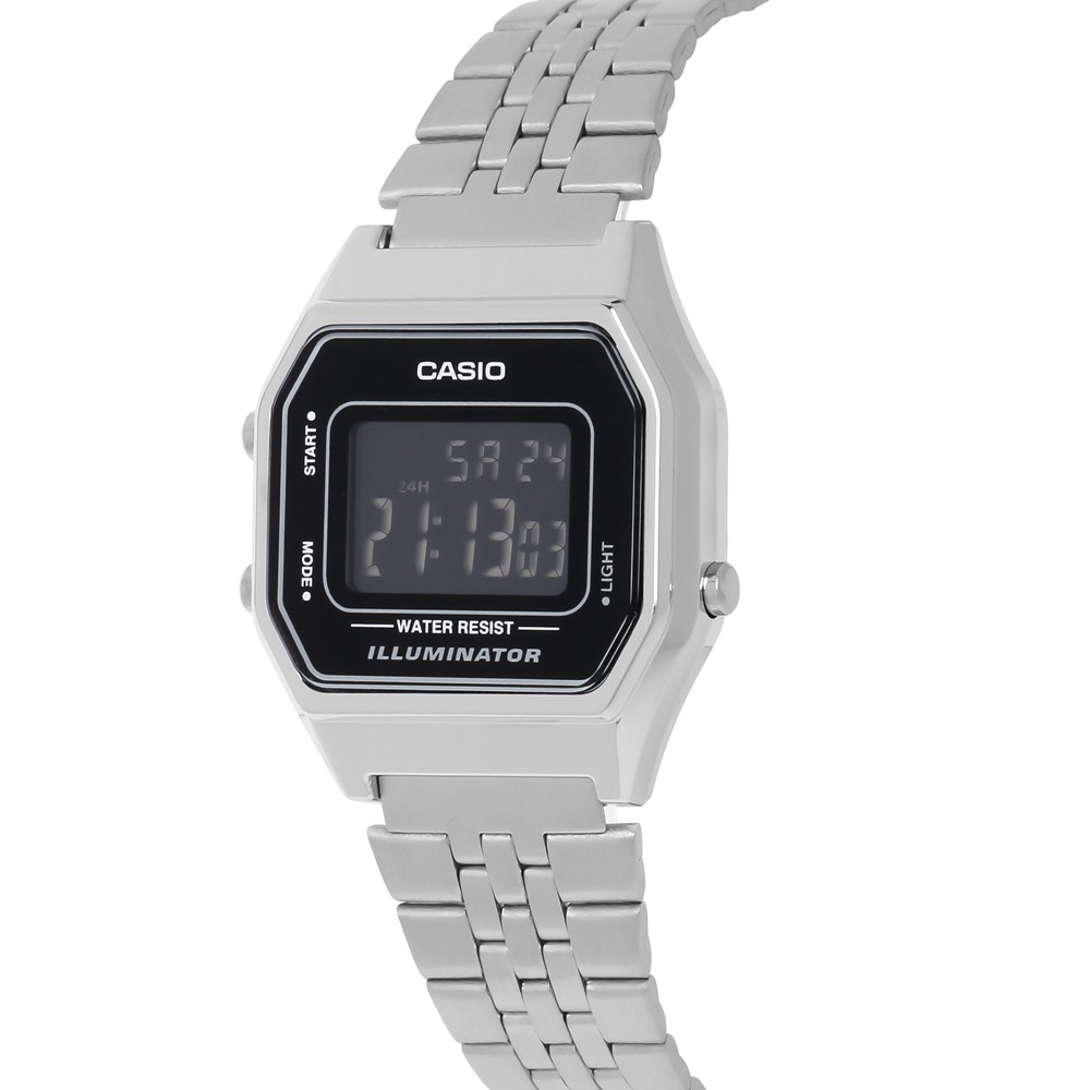 Đồng hồ nữ Casio LA680WA-1BDF 🔥 𝓢𝓲ê𝓾 𝓗𝓸𝓽 🔥 Cam Kết Hàng Chính Hãng 🔥  Dây kim loại mạ bạc - Mặt đen Giá 🌟sɪêᴜ ᴄʜấᴛ 🌟