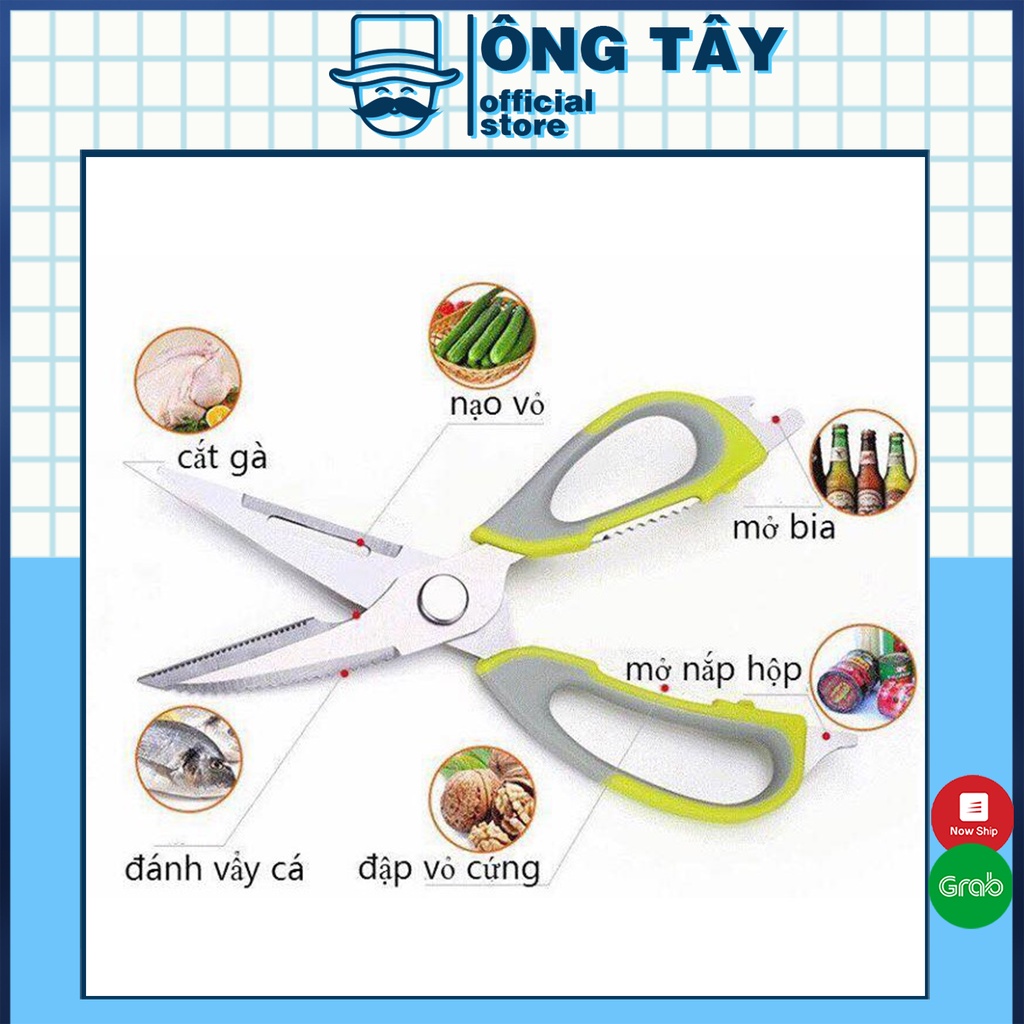 Kéo cắt đa năng kèm ống cắm TT