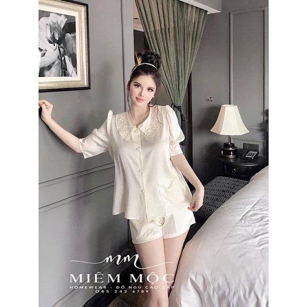 BỘ LỤA ĐÙI TIỂU THƯ VÀNG CAO CẤP