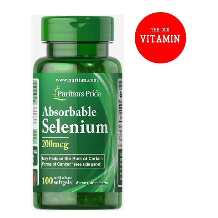 Viên uống hỗ trợ ngăn ngừa ung thư, tăng cường sức đề kháng, hỗ trợ tim mạch và mắt Absorbable Selenium 100V | BigBuy360 - bigbuy360.vn