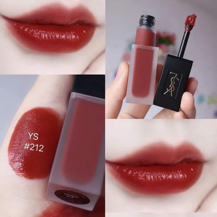 Son kem Ysl màu 211-212 đỏ gạch, cam gạch cực hot CHÍNH HÃNG