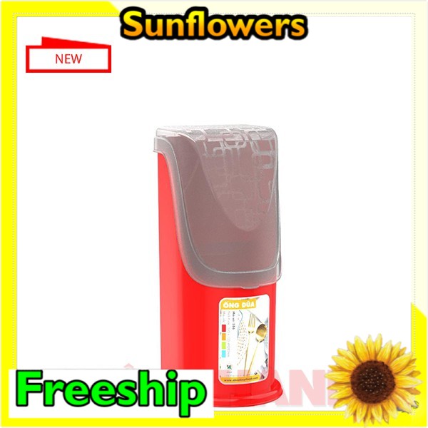 Ống Đũa Có Nắp Đậy Tiện Lợi Siêu Rẻ Hiệp Thành -màu ngẫu nhiên- Sunflowers