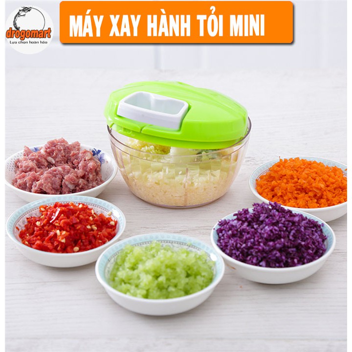 ( FREESHIP 99K ) Máy Xay Hành Tỏi Bằng Tay Tiện Dụng Spin Cutter