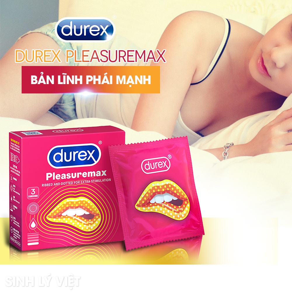 [Gân Gai] Combo 3 Hôp - Bcs Durex Pleasuremax Sản Phẩm Mới Nhất Dòng Durex