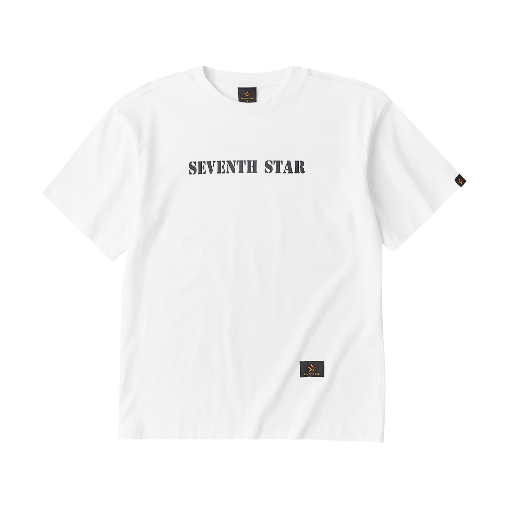 Áo phông oversized Basic Seventh Star TRẮNG