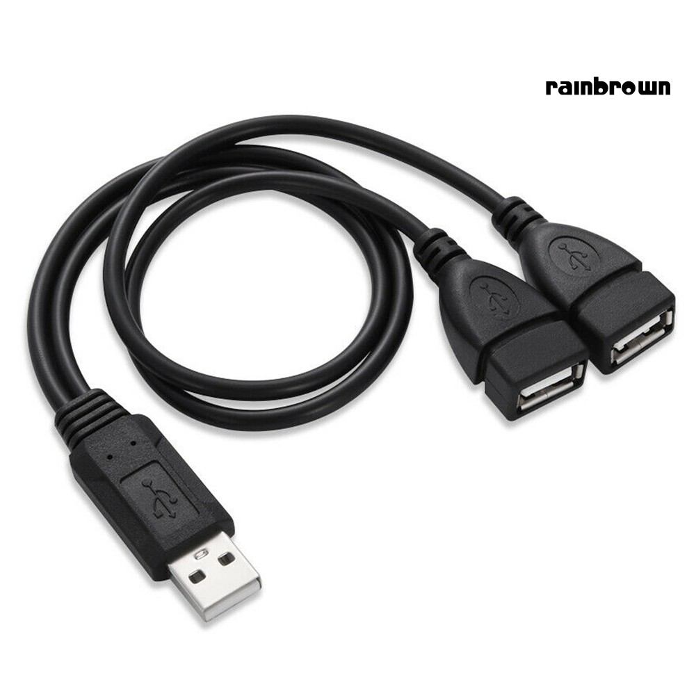 Set 2 Dây Cáp Mở Rộng Usb 2.0 A Male Sang 2 Female