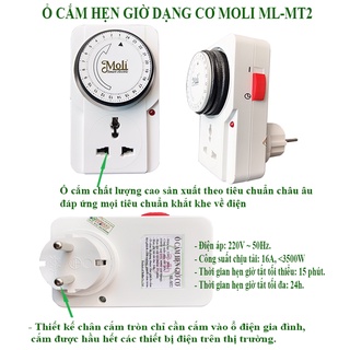 Ổ CẮM HẸN GIỜ DẠNG CƠ ML-MT2