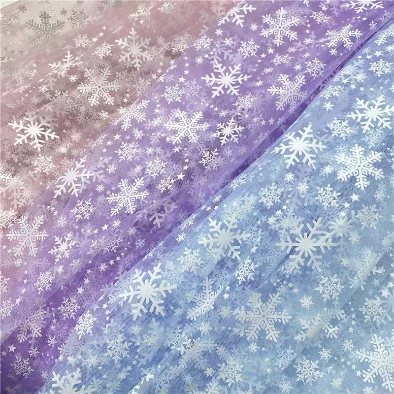 🌲  VẢI VOAN LƯỚI BÔNG TUYẾT 🌲