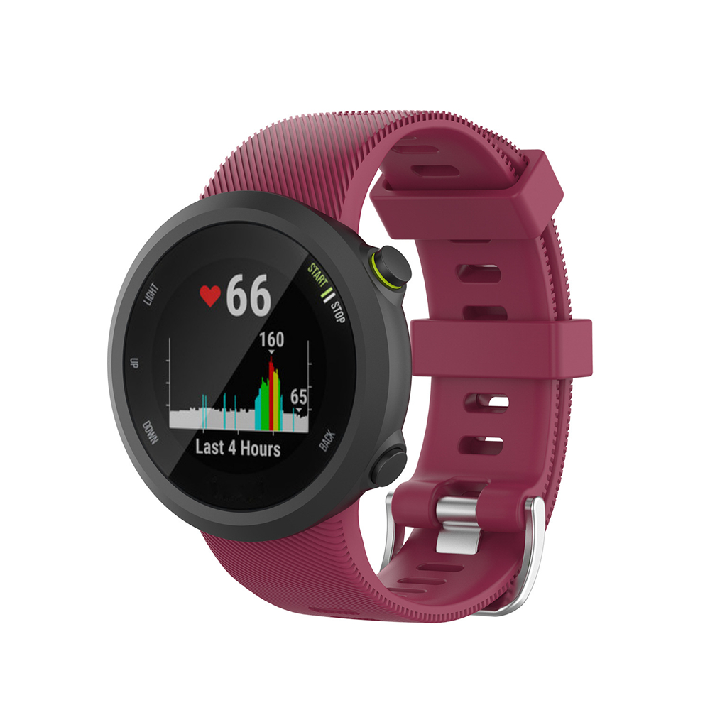 Dây Đeo Silicon Có Khóa Kim Loại Cho Đồng Hồ Thông Minh Garmin Forerunner 45 / 45s