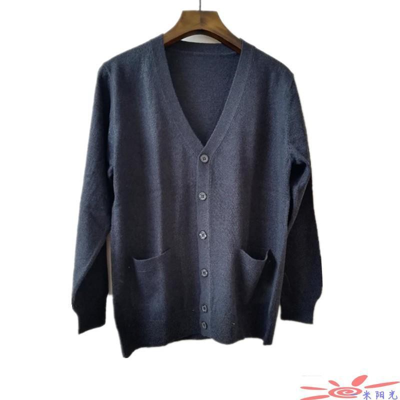 Áo Khoác Cardigan Vải Cashmere Mỏng Dáng Rộng Thời Trang Xuân Thu Cho Nam