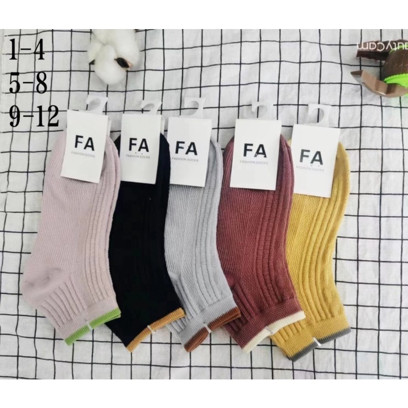 (Sét 5 đôi) Tất ngắn cổ nhún/viền cho bé 1-10 tuổi, chất len gân siêu mịn lì dệt kim siêu đẹp. Kèm ảnh thật