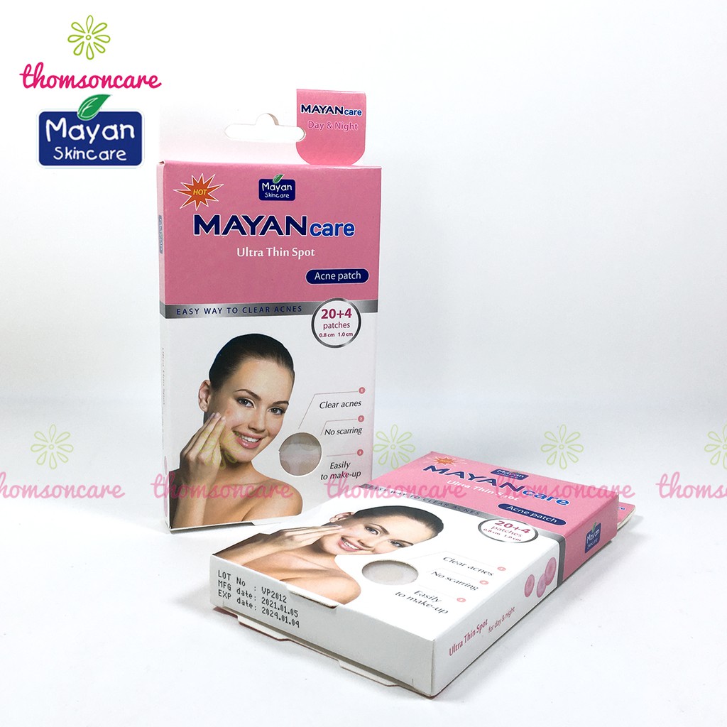 Miếng dán mụn Mayan Care nhiều kích cỡ từ Hàn Quốc hút mụn sưng đỏ, mụn bọc, kháng khuẩn, ngừa sẹo