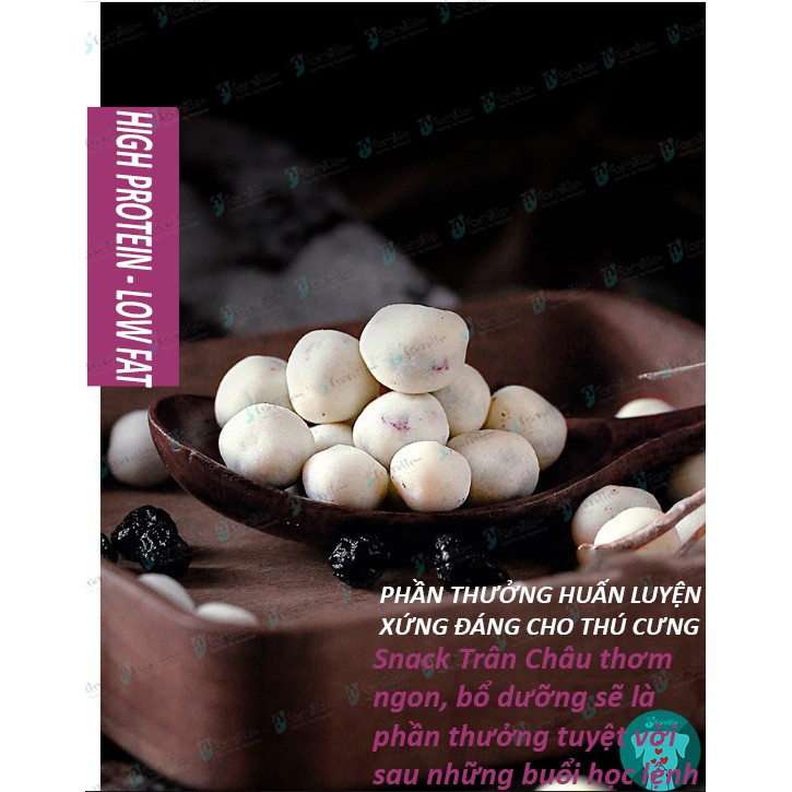 [HANDMADE]Phần Thưởng Huấn Luyện Thú Cưng JFamille, Trân Châu Việt Quất - Pet Snack Giàu Đạm, Ít Béo, Hộp 100gr.
