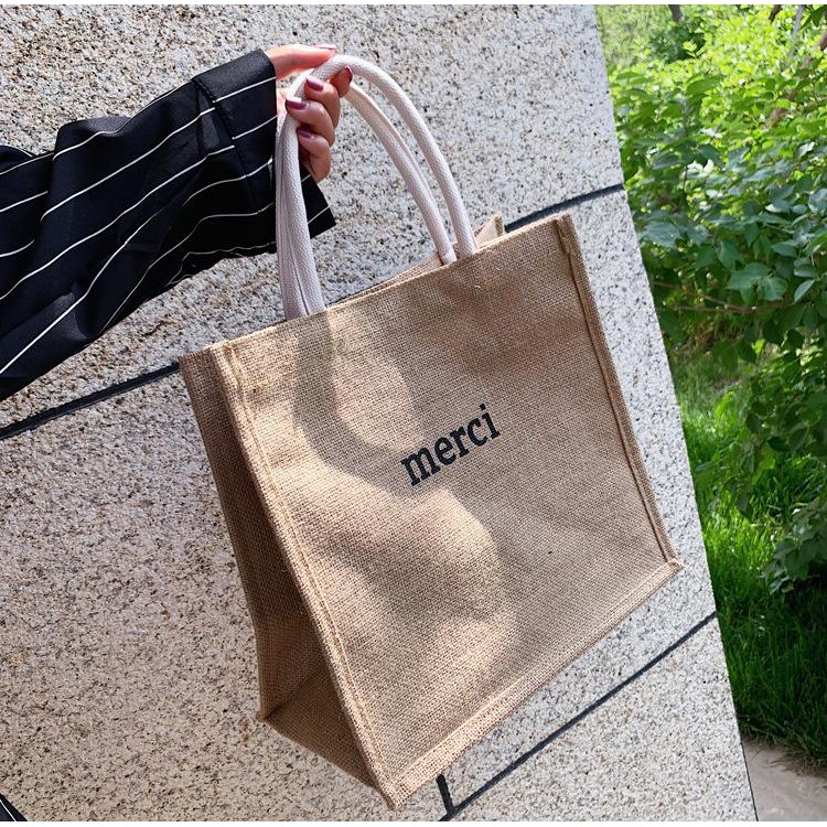 TÚI CÓI MERCI PHONG CÁCH VINTAGE kích thước 40cm x 36cm | BigBuy360 - bigbuy360.vn