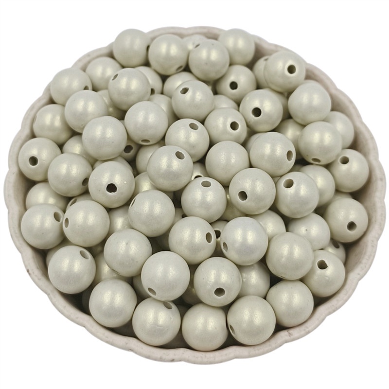 Set 20/40 Hạt Tròn Acrylic Nhiều Màu Sắc Dùng Để Làm Trang Sức Thủ Công