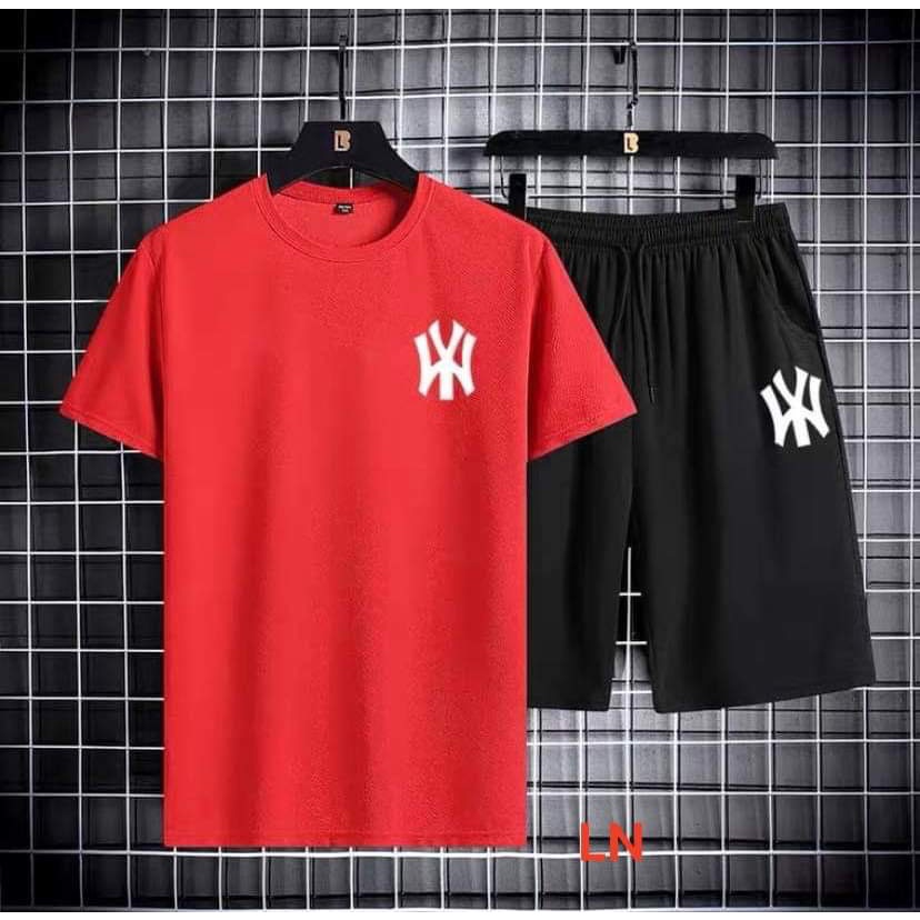 Sét bộ  áo logo wy   Chất cotton su LN55H