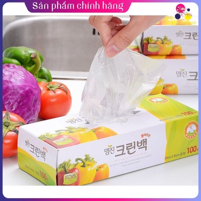 Túi đựng thực phẩm sinh học Myungjin dạng hộp Hàn Quốc