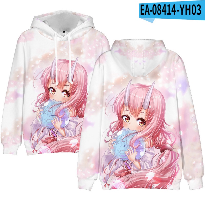 Áo hoodie in hình nhân vật Rimuru Tempest hoạt hình That Time I Got Reincarnated As A Slime 3D cho bé trai