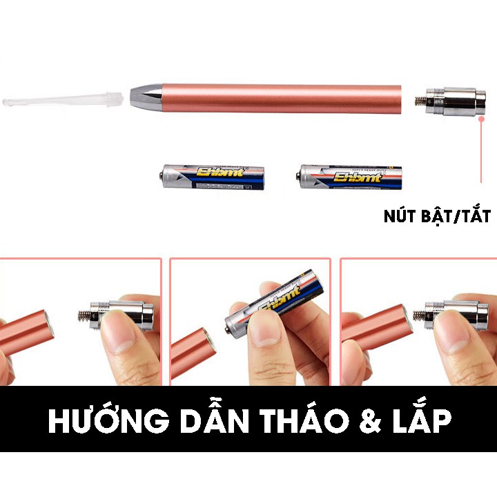 Bộ Lấy Ráy Tai Có Đèn 2 In 1 Korea Cao Cấp (Full Boxx)
