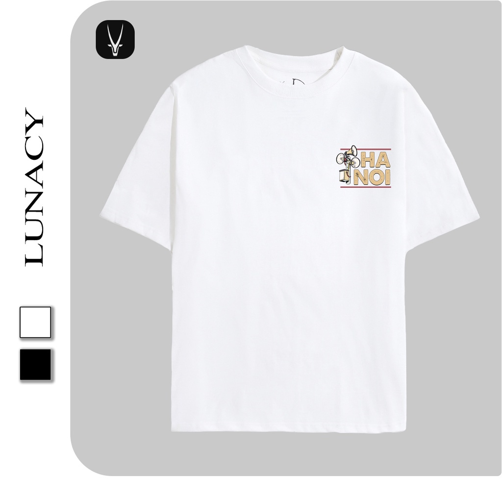 Áo phông thun LUNACY nam nữ local brand chính hãng form rộng tay lỡ unisex vải cotton oversize HÀ NỘI XỊN TB020 | BigBuy360 - bigbuy360.vn