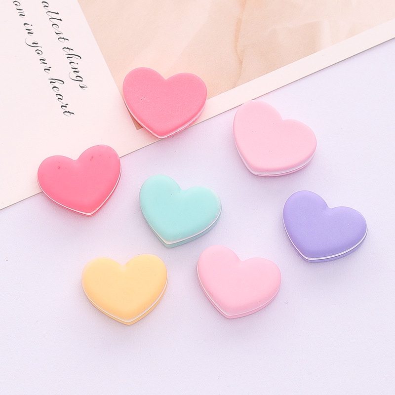 Phụ Kiện Trang Trí Điện Thoại Hình Trái Tim 3D Xinh Xắn