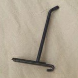 Móc cài lưới sắt vuông sơn tĩnh điện 10cm - Móc treo hàng sơn tĩnh điện 10cm màu đen