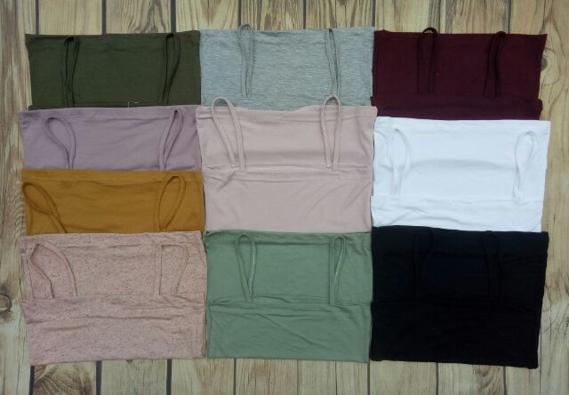 [Mã FAMAYWA giảm 10K đơn 50K] FREESHIP TOÀN QUỐC_ÁO ỐNG DÂY CÚP NGỰC COTTON (10 màu HOT) | BigBuy360 - bigbuy360.vn