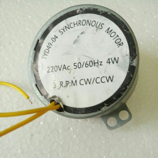 Motor giảm tốc 2,5- 3 vòng phút điện 220v