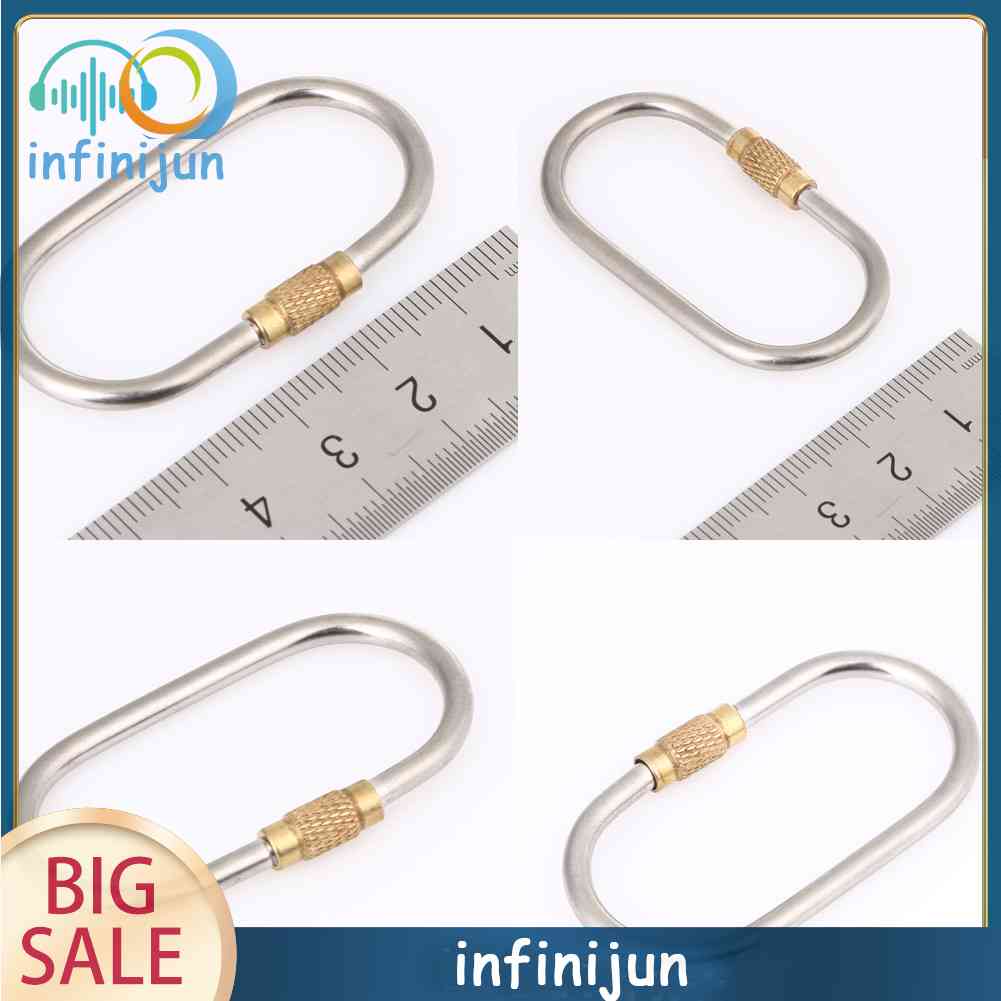 Móc Khóa Carabiner Hình Chữ D Bằng Hợp Kim Titan