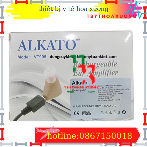 [Hàng Chính Hãng] Máy Trợ Thính Alkato Sạc Điện VT-905
