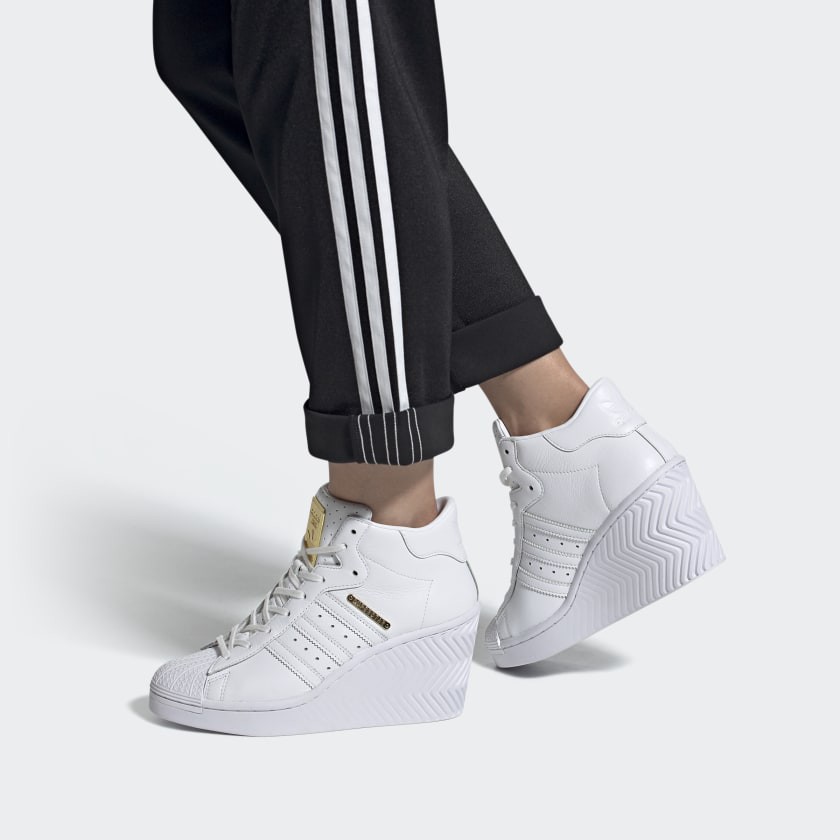 Giày sneakers thể thao nữ đế cao Adidas Originals SUPERSTAR ELLURE FW3198 - Hàng chính hãng