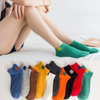 Combo 10 đôi Tất Nữ Cổ Ngắn Chữ Hàn Quốc Nhiều Màu