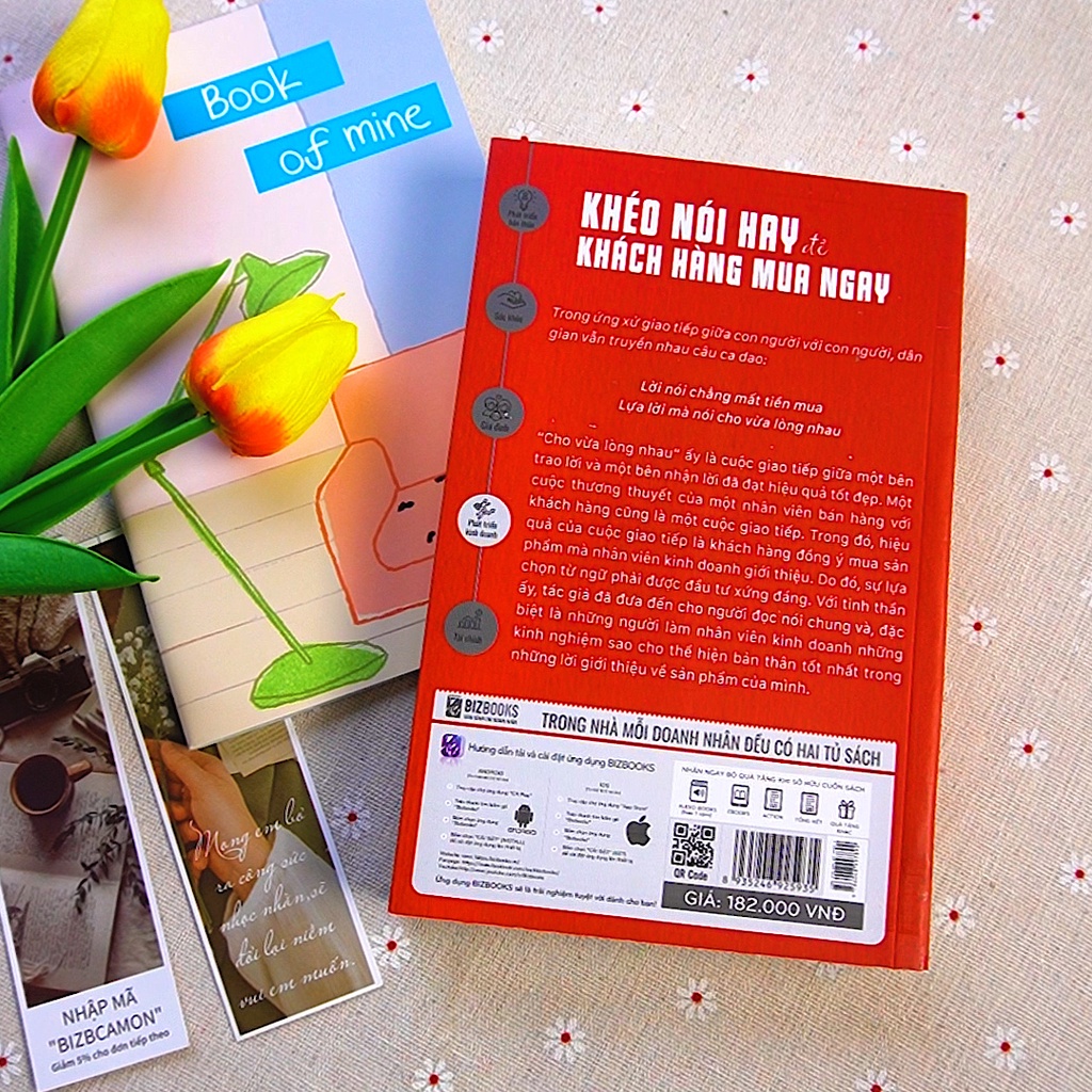 Sách - BIZBOOKS - Khéo Nói Hay Để Khách Hàng Mua Ngay - 1 BEST SELLER - Bizbooks TẶNG kèm Sổ Tay, Sách nói và Bookmark