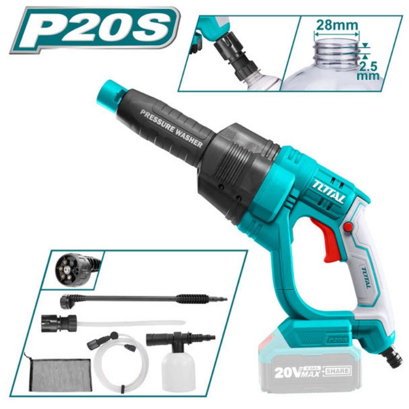 Máy xịt rửa dùng pin Lithium 20V TPWLI2008 TOTAL