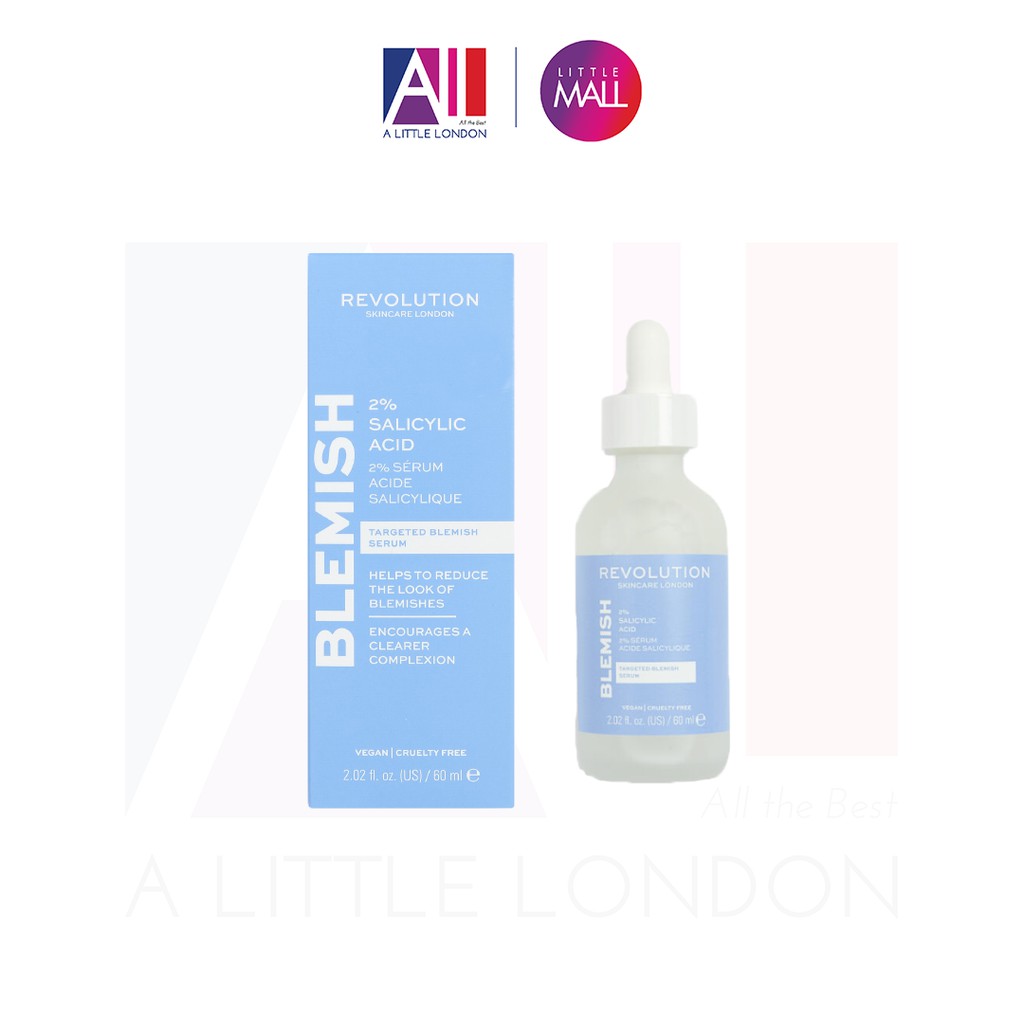 [TOP 1 SHOPEE] Tẩy da chết 2% BHA Revolution Skincare Salicylic Acid Targeted Blemish Serum 30ml (Bill Anh)